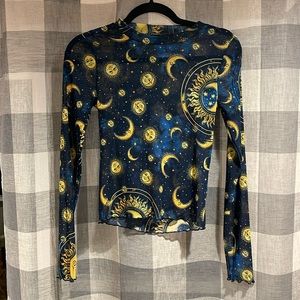 🌙Forever 21 small mesh long sleeve shirt